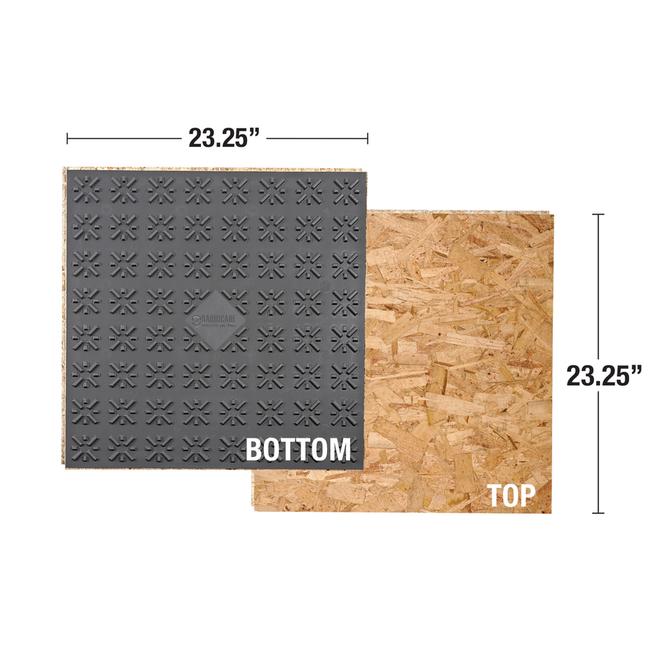 Barricade 23.5 x 23.5-in Subfloor Air Plus Panel - Air Gap Technology