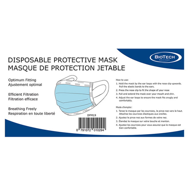 Disposable Earloop Masks - Box of 50