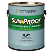 SunProof Durable Exterior Acrylic Latex Paint - Flat - Super White - 3.78 L