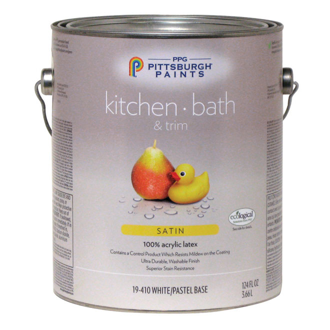 Kitchen/Bathroom Latex Paint - Pastel Base - Satin - 3.78 L 19-410C/01 Kitchen/Bathroom Latex Paint - Pastel Base - Satin - 3.78 L 19-410C/01