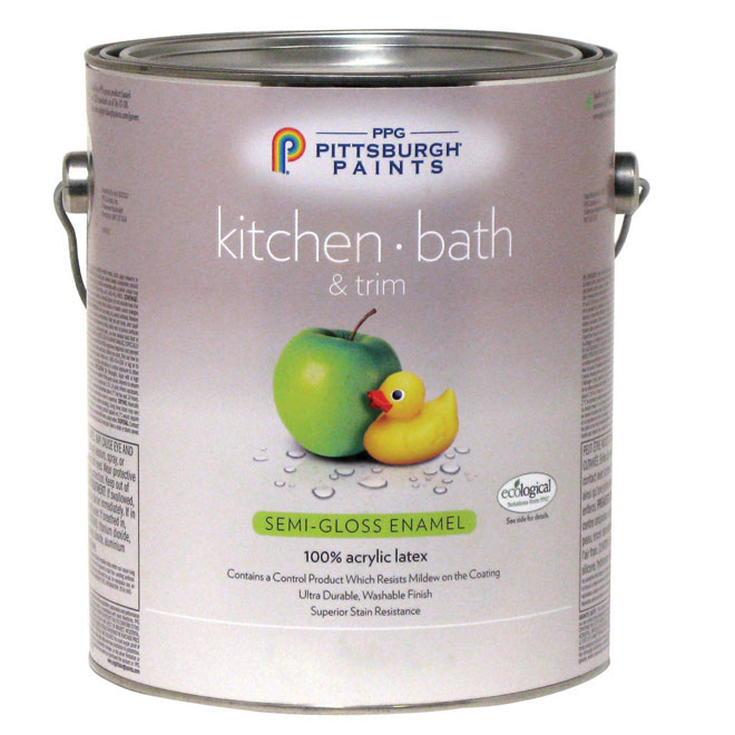 Kitchen/Bathroom Latex- Midtone Base - Semi-Gloss - 3.78 L 19-520C/01 Kitchen/Bathroom Latex- Midtone Base - Semi-Gloss - 3.78 L 19-520C/01