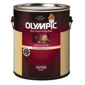 Olympic Solid Stain Plus Sealant in One - Water-Based - White - Opaque - 3.78-L