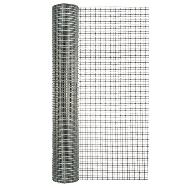 Treillis métallique galvanisé 3 pi x 10 pi (Carreaux 1/2 po) - Canac