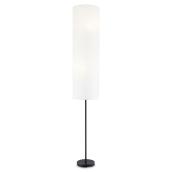 Project Source Modern Pastic 60 W Floor Lamp with Rice Paper Shade 69.75-in Matte Black
