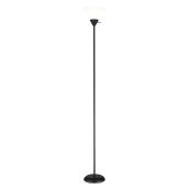 Project Source Floor Lamp with Frosted Shade - 72-in - White and Black