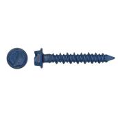 Buildex 100-Count 1/4-In x 1.25-in Blue Steel Self-Tapping Concrete Screw