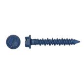 Buildex 100-Count 1/4-In x 1.75-in Blue Steel Self-Tapping Concrete Screw