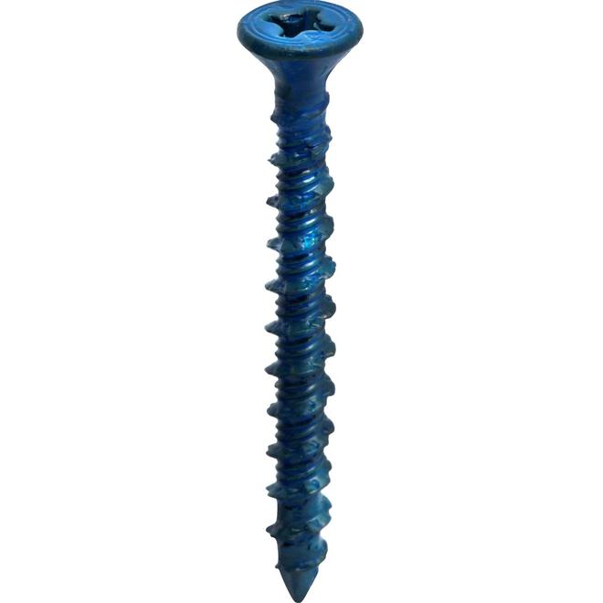 Buildex #14 Blue Flat-Head Phillips Concrete Screws