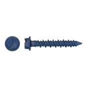 Buildex 100-Count 1/4-In x 2.75-in Blue Steel Self-Tapping Concrete Screw