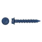 Buildex 100-Count 3/16-In x 2.75-in Blue Steel Self-Tapping Concrete Screw