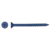 Buildex 3/16-in Blue Flat-Head Phillips Concrete Screws