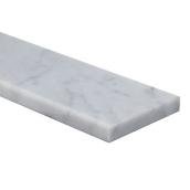 Mono Serra Carrara Modern Marble Threshold - Bevelled Edges - 4-in W x 36-in L