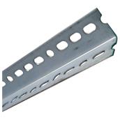 Precision Angle Bar - Galvanized Steel - Perforated Slotted - 48-in L x 1 1/2-in W x 5/64-in T