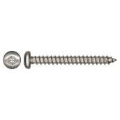 Paulin Pan-Head Stainless Steel Screw - #8 x 3/4-in - Self-Tapping - Square Drive - 50 Per Pack