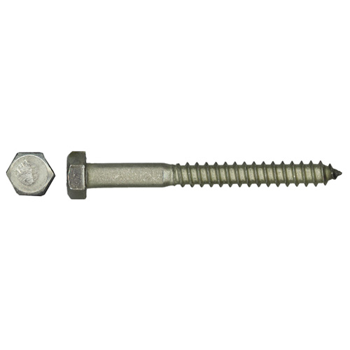 Precision Hex-Head Stainless Steel Lag Bolts - 3/8-in x 2-in - Self-Tapping - 25 Per Pack