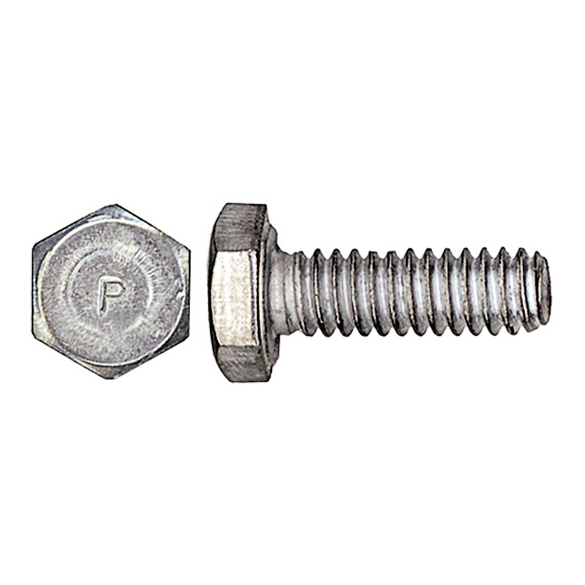 Precision Hex-Head Zinc-Plated Bolts - 3/8-in x 2-in - 16 Thread - Grade 2 - 50 Per Pack