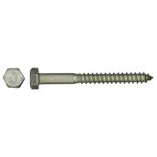 Precision Hex-Head Stainless Steel Lag Bolts - 3/8-in x 2 1/2-in - Self-Tapping - 25 Per Pack