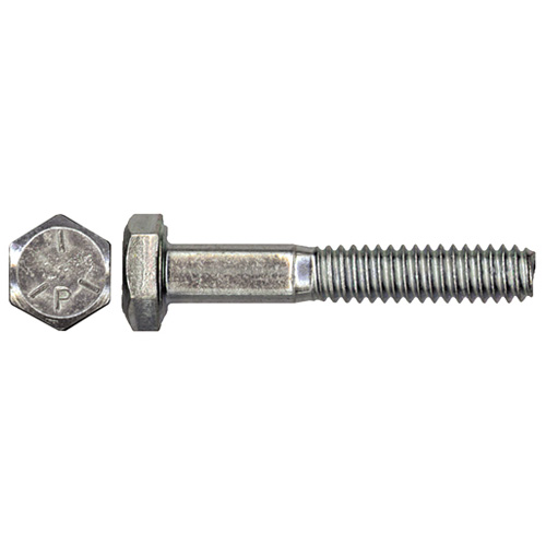 Boulons à tête hexagonale Precision, 5/8 po de diamètre x 3 po L., filetage complet, plaqués de zinc, paquet de 15