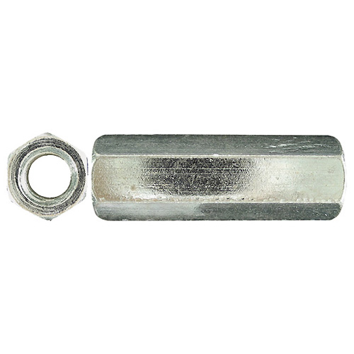 Écrous de raccord hexagonal, 7/16"-14, 25/bte, zinc