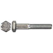 Boulons à tête hexagonale en acier Precision, plaqué zinc, calibre 5, 9/16 po de diamètre x 2 1/2 po L., boîte de 15