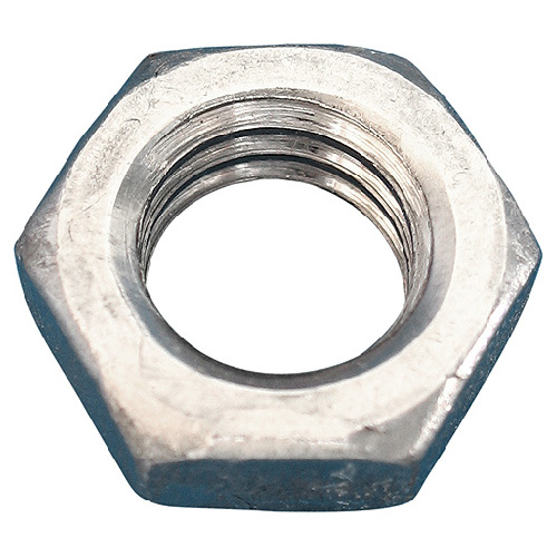 Pack of 12 1/2"-13 Zinc Plated Jam Nuts 