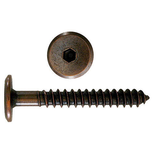 Paulin M7 x 2-inch Hex Drive Joint Connector Wood Screw Antique Bronze
