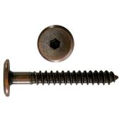 H. Paulin Joint Connector Screws - Antique Bronze - #7 dia x 2 3/4-in L - Hex Drive - 25 Per Pack