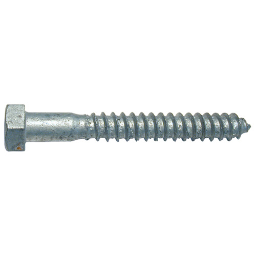 Precision Hex-Head Hot-Dip Galvanized Steel Lag Bolts - 1/2-in x 3-in - Self-Tapping - 20 Per Pack