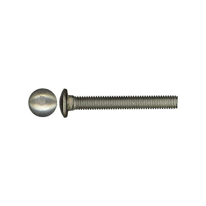 Precision Domed Head Carriage Bolts 1/4 Dia x 1-in L Stainless Steel - Grade 2 - 25 Per Pack