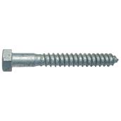 Precision Hex Head Lag Screws - Galvanized Steel - Coarse Thread - 2 1/2-in L x 3/8-in dia - 50 Per Pack