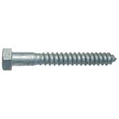 Precision Hex-Head Hot-Dip Galvanized Steel Lag Bolts - 3/8-in x 4-in - Self-Tapping -25 Per Pack