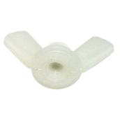 Precision Nylon Wing Nuts - #6-32 TPI - Clear - 25 Per Pack