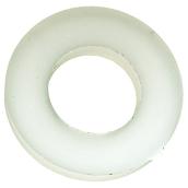 Precision Nylon Flat Washers - #10 x 1/16-in T - Vibration Resistant - Clear - 100 Per Pack