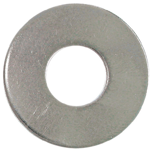 Rondelle plate Precision, diamètre no 6, acier inoxydable, paquet de 50