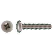 Precision Pan Head Screws - 1/4-in x 1 1/2-in - 15 Per Pack - Stainless Steel - Phillips Drive