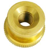 Precision Knurled Nuts - #10-32 Dia - Solid Brass - 50 Per Pack