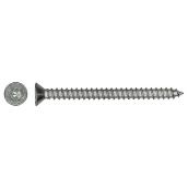 Paulin Flat-Head Stainless Steel Screw - #8 x 3/4-in - Self-Tapping - Square Drive - 50 Per Pack
