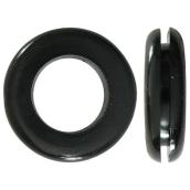 Precision Wire Grommets - Black - Rubber - 10 per Pack - 1/2-in