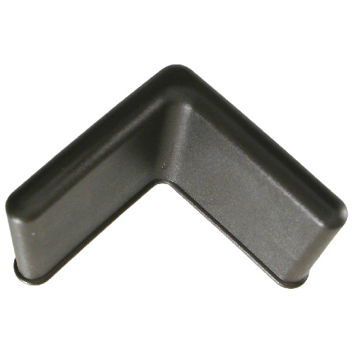 Cornière angulaire de sûreté Precision, noire, polyéthylène, 1 1/2 po de diamètre, paquet de 50