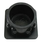 Precision Round Safety Caps - Black - Polyethylene - 1-in Outside dia - 50-Pack