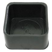 Precision Square Safety Caps - Black - Polyethylene - 1-in Outside dia - 50-Pack