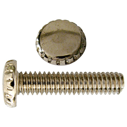 Knurled-Head Thumb Screws - #8 x 1/2" - Chrome - 50/Box