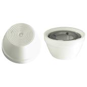 Precision Decorative Caps - 1/2-in Dia - White Plastic - 10 Per Pack