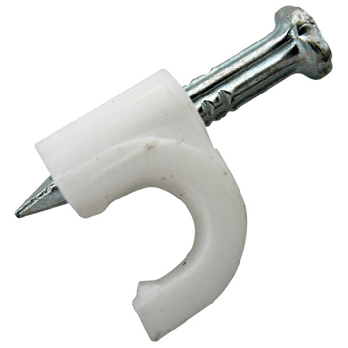 Crampes à clous en nylon pour fil 10/3, boîte de 25 400-557 Crampes à clous en nylon pour fil 10/3, boîte de 25 400-557