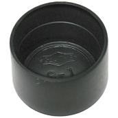 Precision Round Safety Caps - Black - Polyethylene - 3/4-in Outside dia - 50-Pack