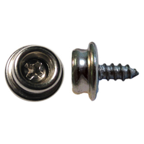 Precision Bolt Snap Fasteners - Steel - Nickel-plated - 3/8-in L