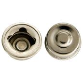 Capuchon décoratif en acier, 3/8", chrome, boîte de 10