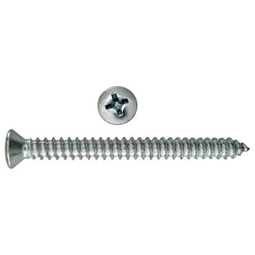 Precision Trim Screws - Small Oval Head - Zinc-plated Steel - Phillips Drive - #8 dia x 3/4-in L - 100-Pack