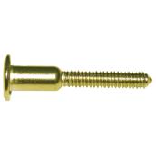 Precision Assembly Bolts - Brass Plated - Steel Component - 1/4-in D x 2-in L - Pack of 25