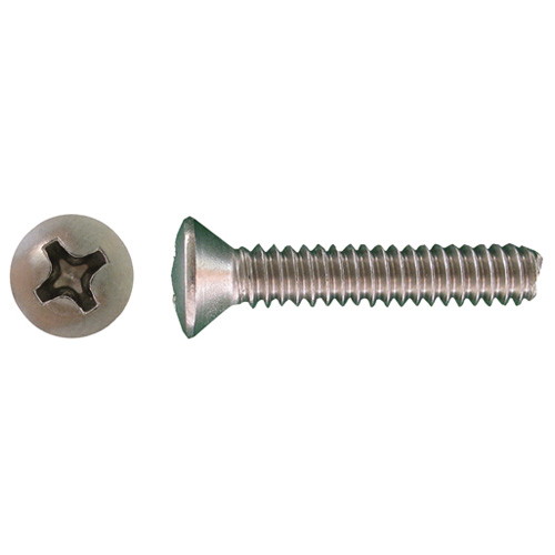 Precision Oval Head Screws - #8 x 1-in - 50 Per Pack - Stainless Steel - Phillips Drive